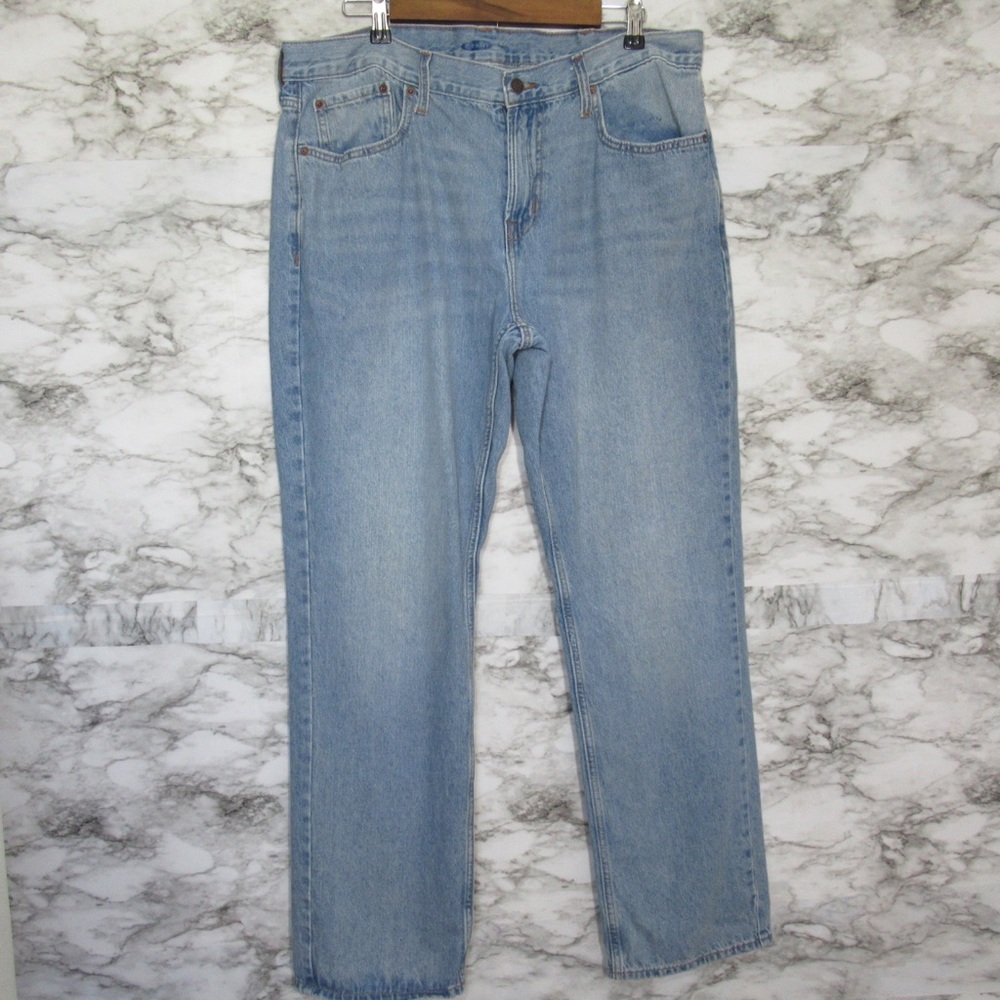 Old Navy Men’s Straight Leg Denim Jeans Light Wash Size 38/32